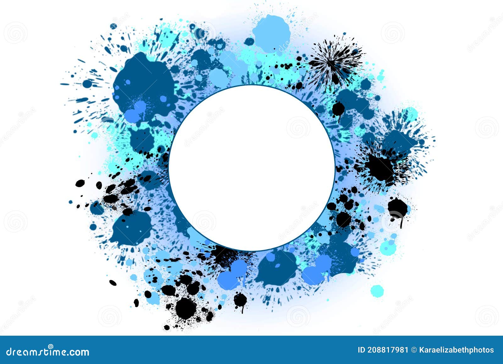 Blue Splatter Paint Backgrounds