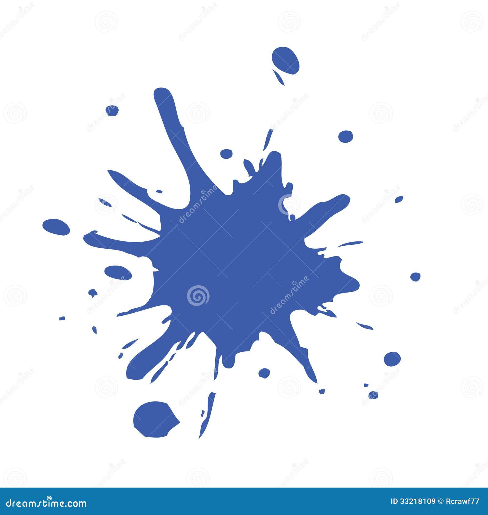 blue paint splatter