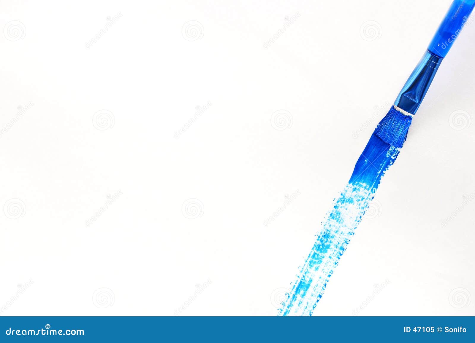 blue paintbrush blue paintbrush