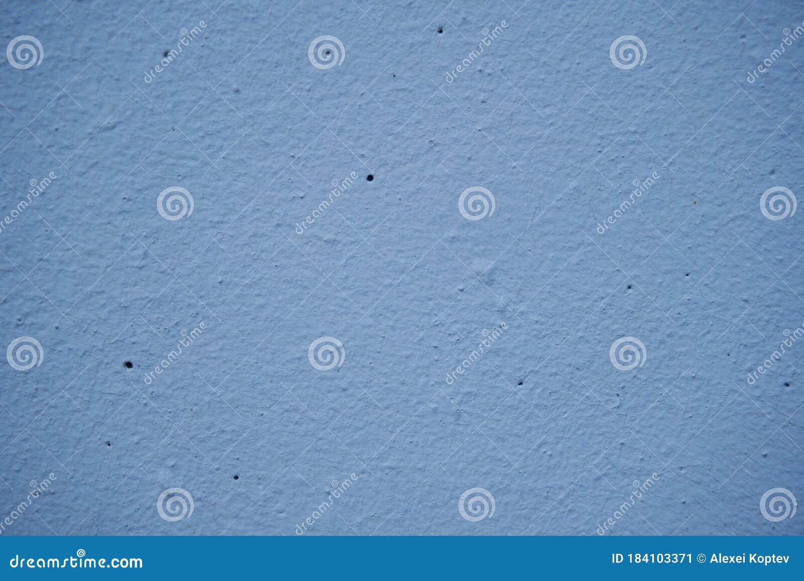 Blue Concrete Wall Texture. Blue Painted Concrete Wall Background Stock