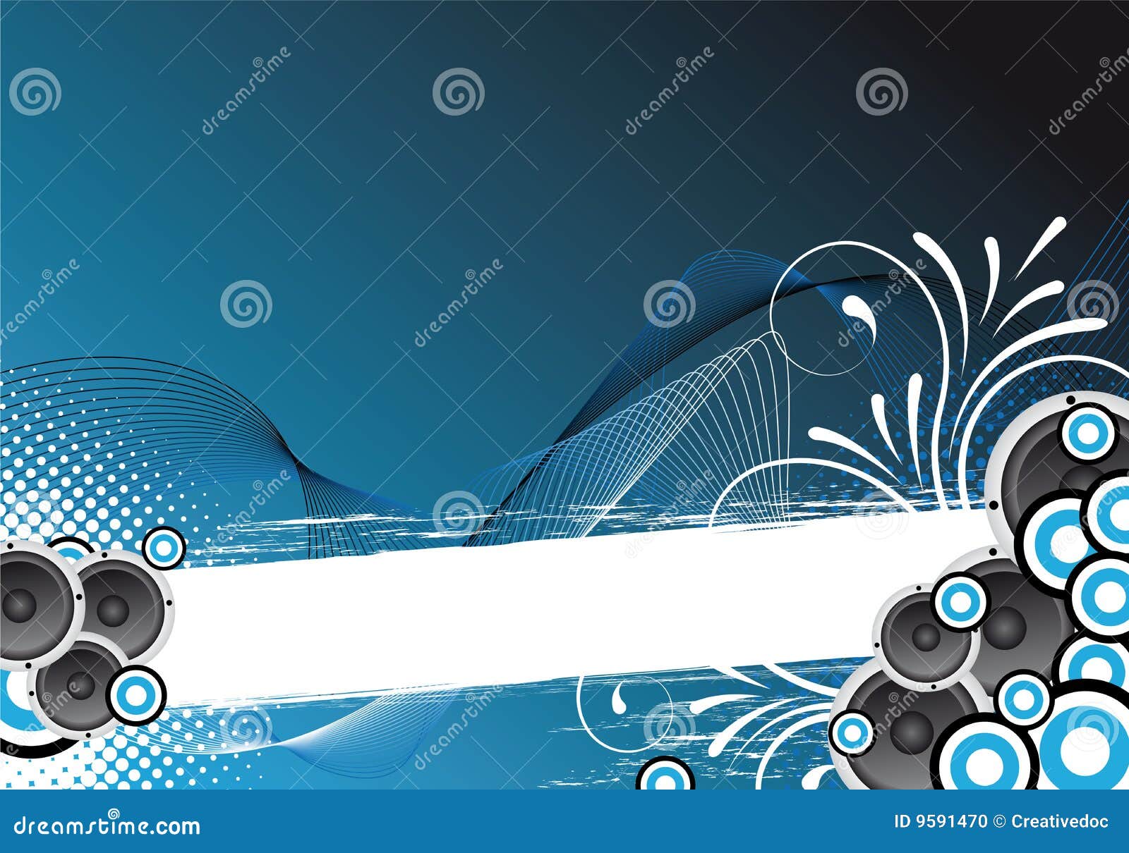 Blue party background stock illustration. Illustration of retro 9591470