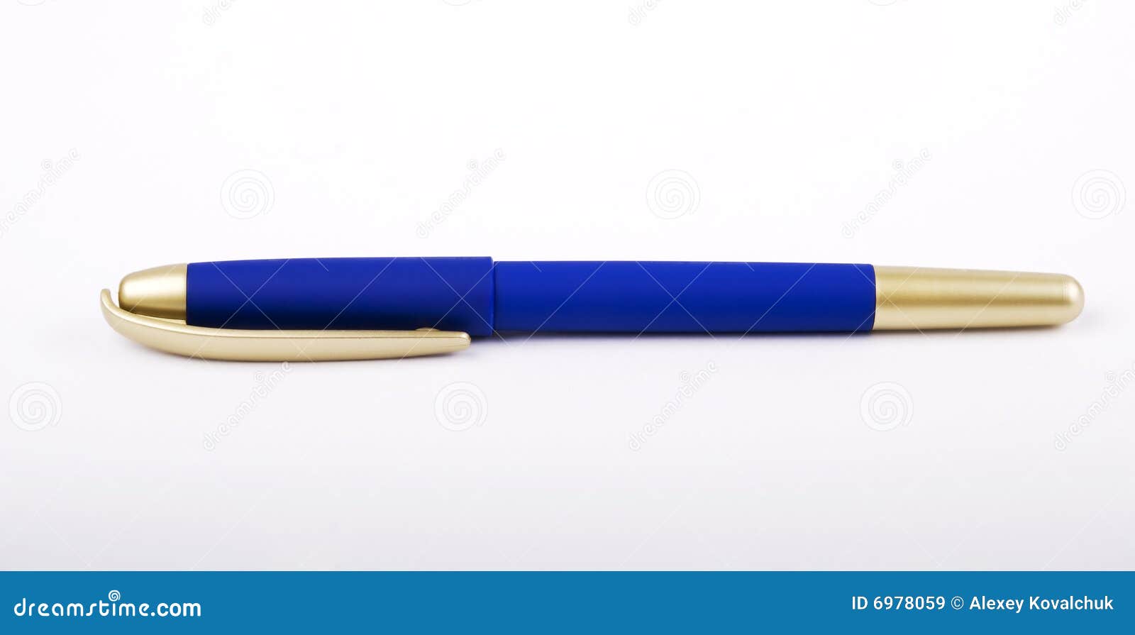 Blue pen stock image. Image of object, item, isolated 6978059