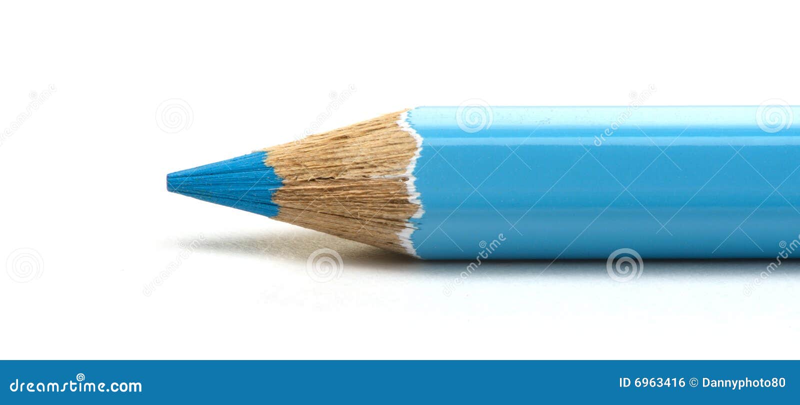 Blue pencil stock illustration. Illustration of pencil 6963416
