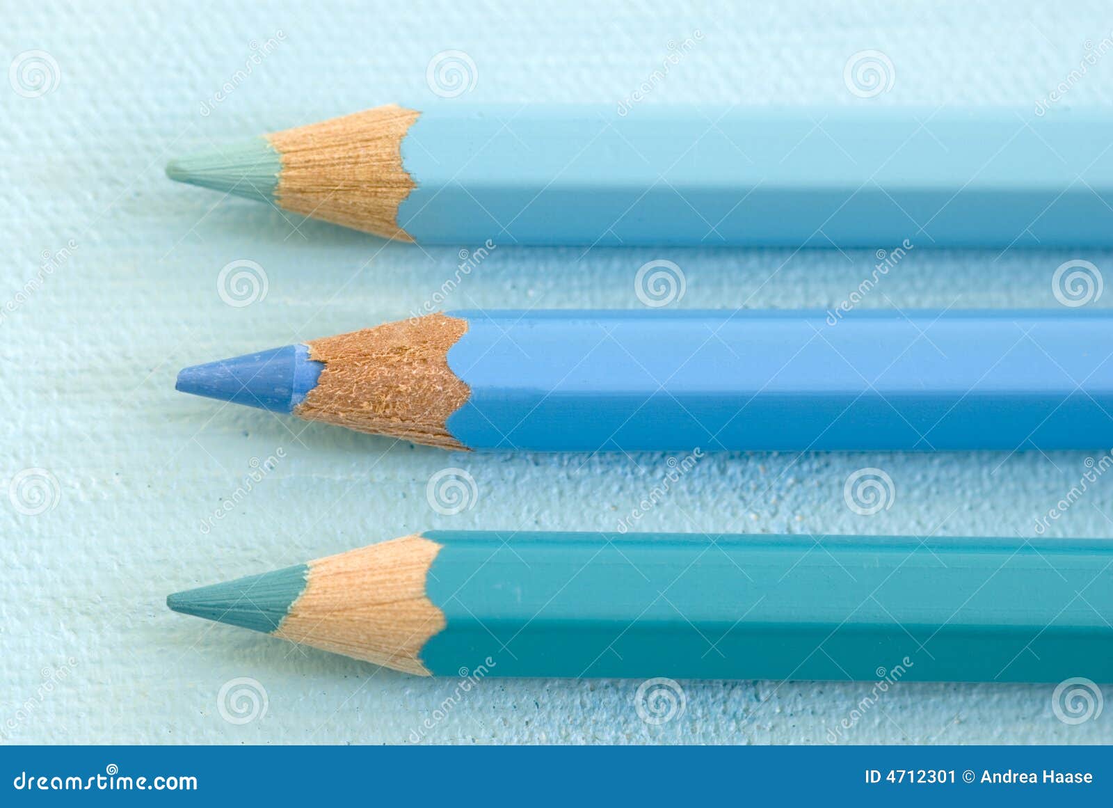 Blue Pencil Crayons stock image. Image of education, drawing 4712301