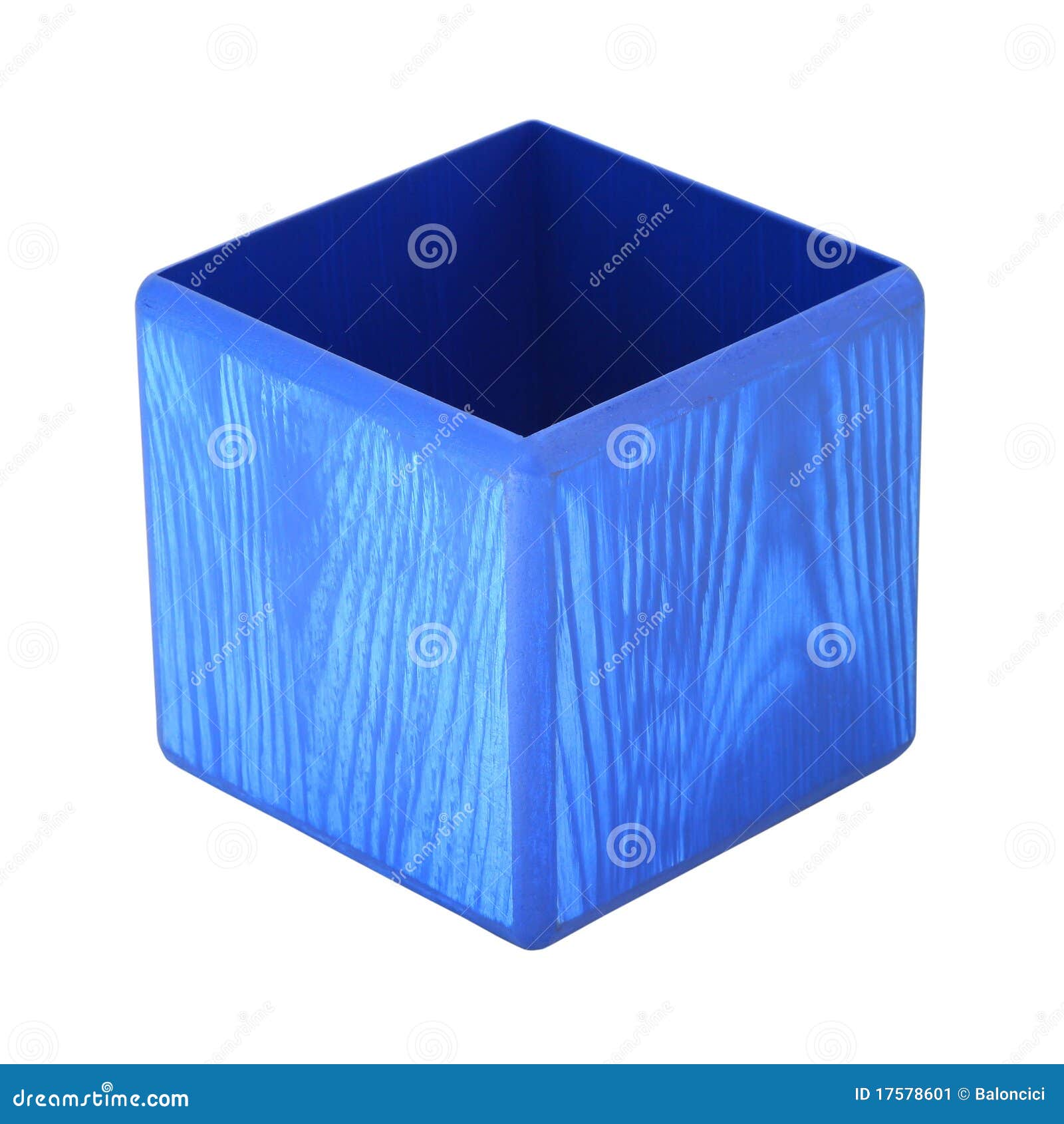 Blue pencil cup stock image. Image of path, isolated - 17578601