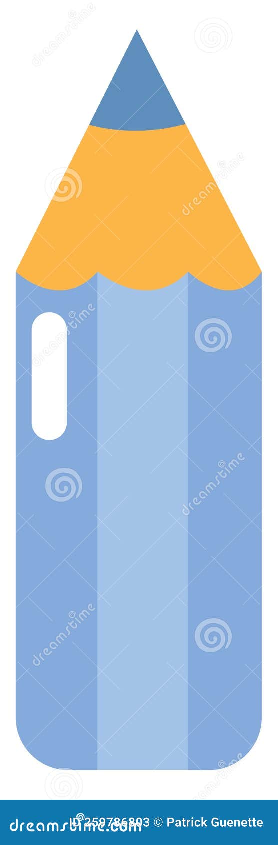 Blue pencil, icon stock vector. Illustration of group 259786803