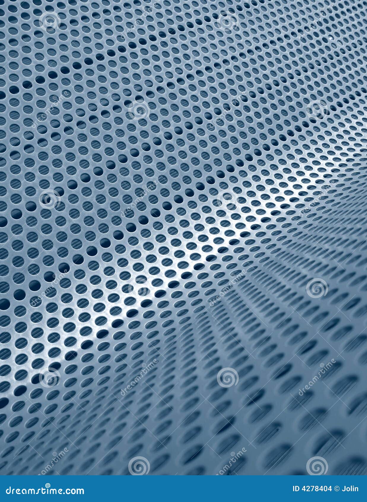 Blue Perforated Metallic Grid Stock Photo Image of hole, sheet 4278404