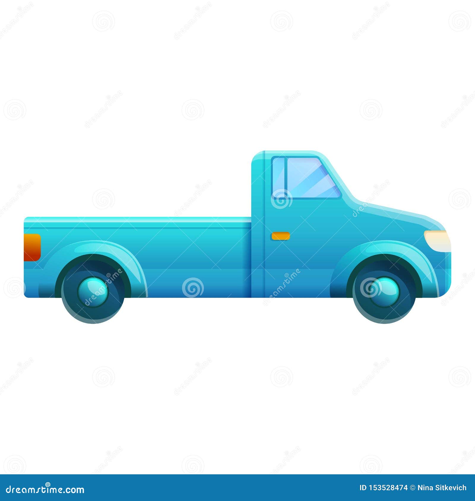 Blue Pickup Icon, Cartoon Style Stock Vector - Illustration of retro, diesel: 153528474 Blue Pickup Icon, Cartoon Style Stock Vector - Illustration of retro, diesel: 153528474