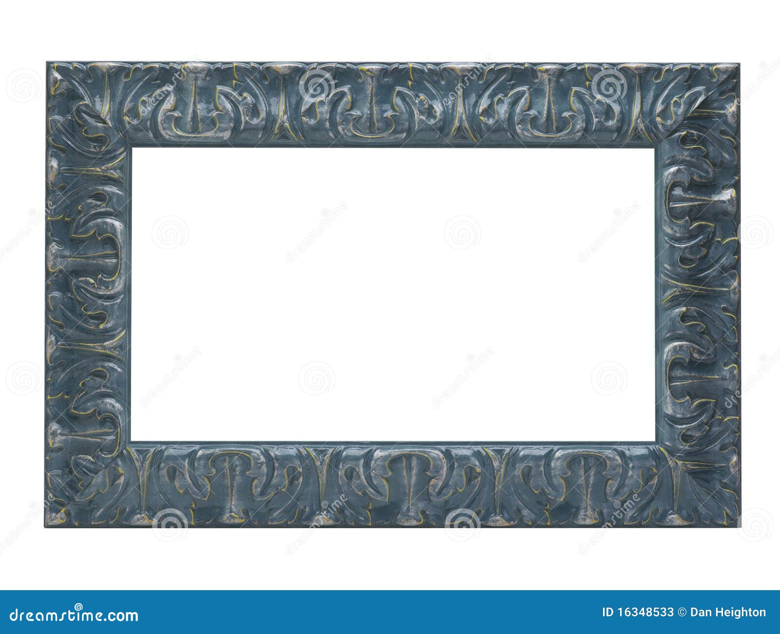 Blue picture frame stock image. Image of wooden, frame 16348533