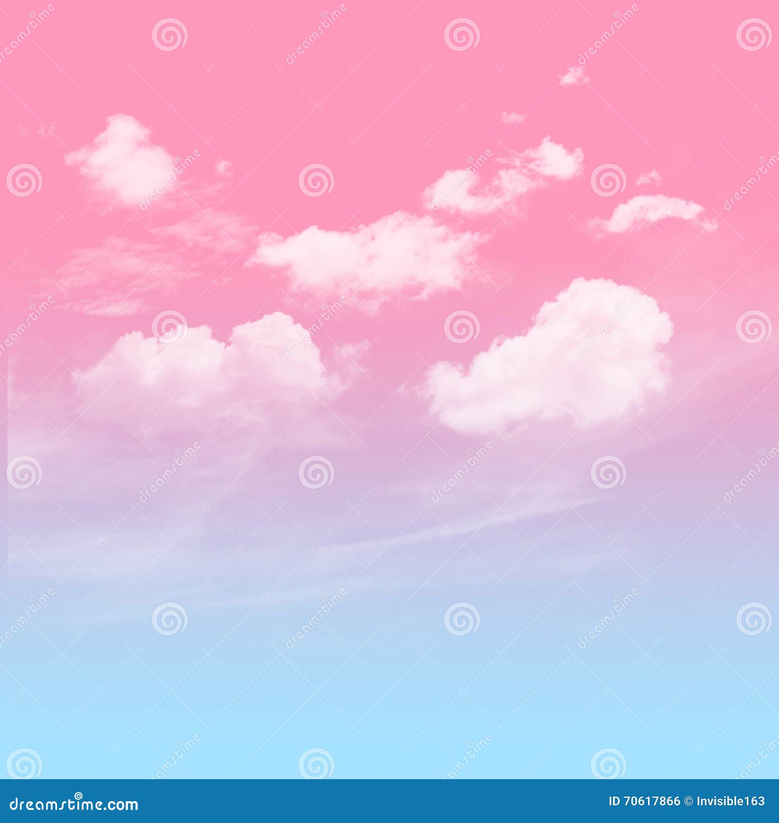 Blue and Pink Sky with Cloudy Stock Photo - Image of fantasy, abstract ...