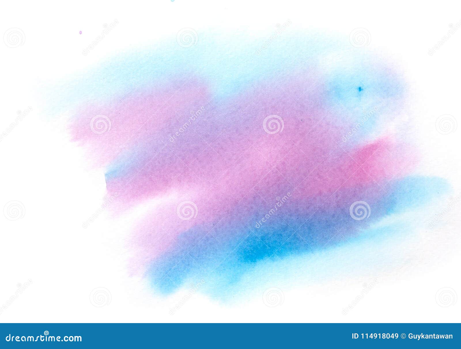 Blue And Pink Watercolor Background Stock Illustration - Illustration