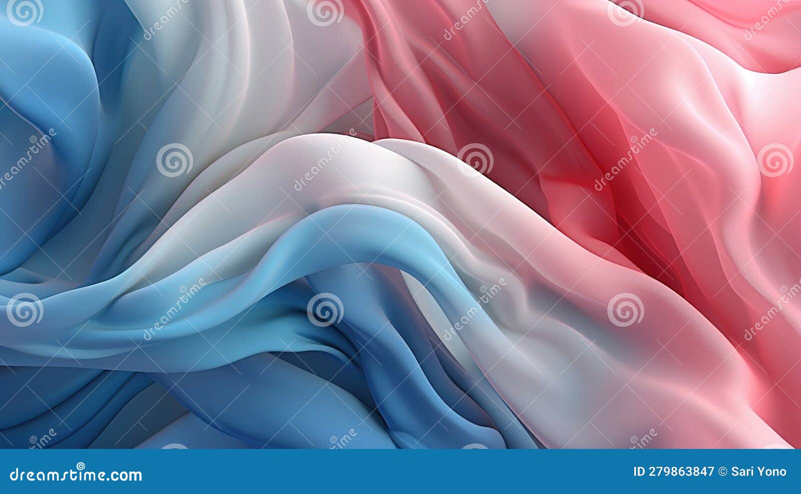 A Blue Pink and White Abstract Background Stock Illustration