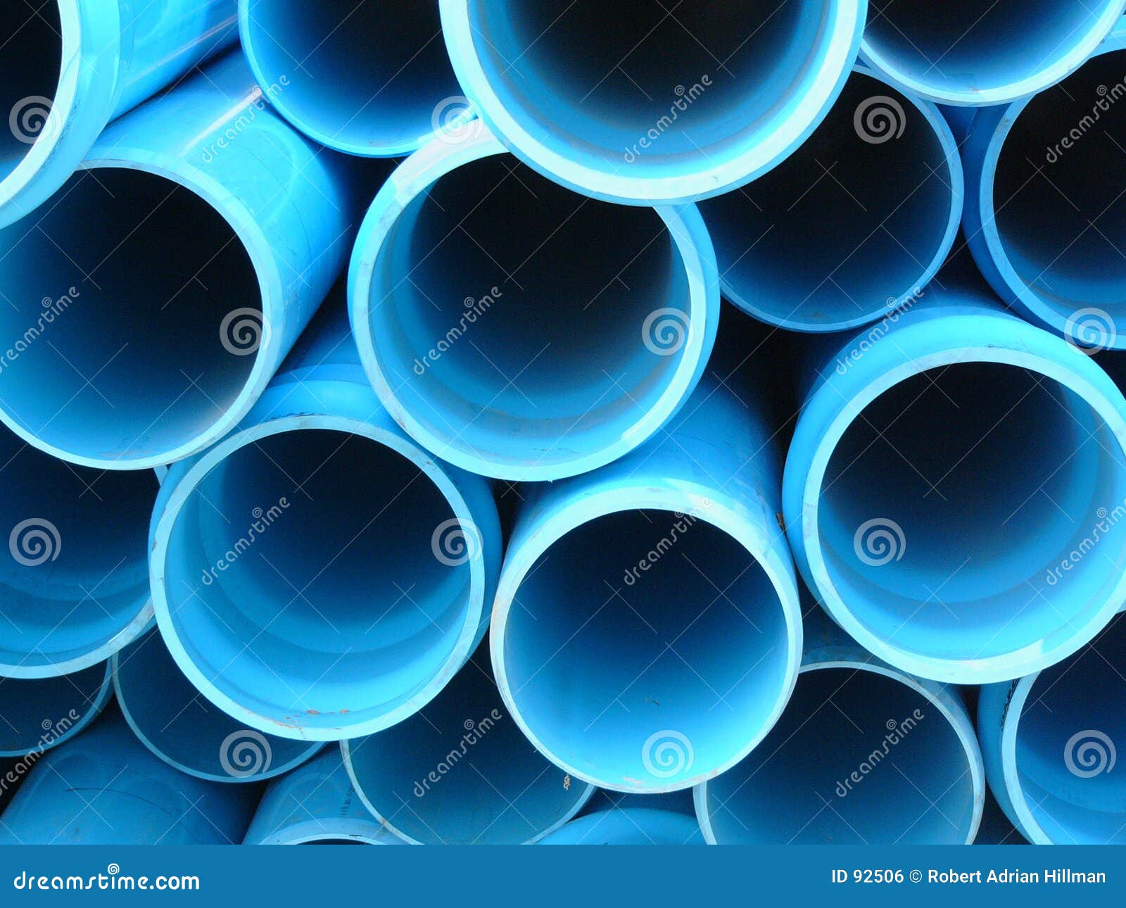 Blue pipes stock photo. Image of pile, blue, construction 92506