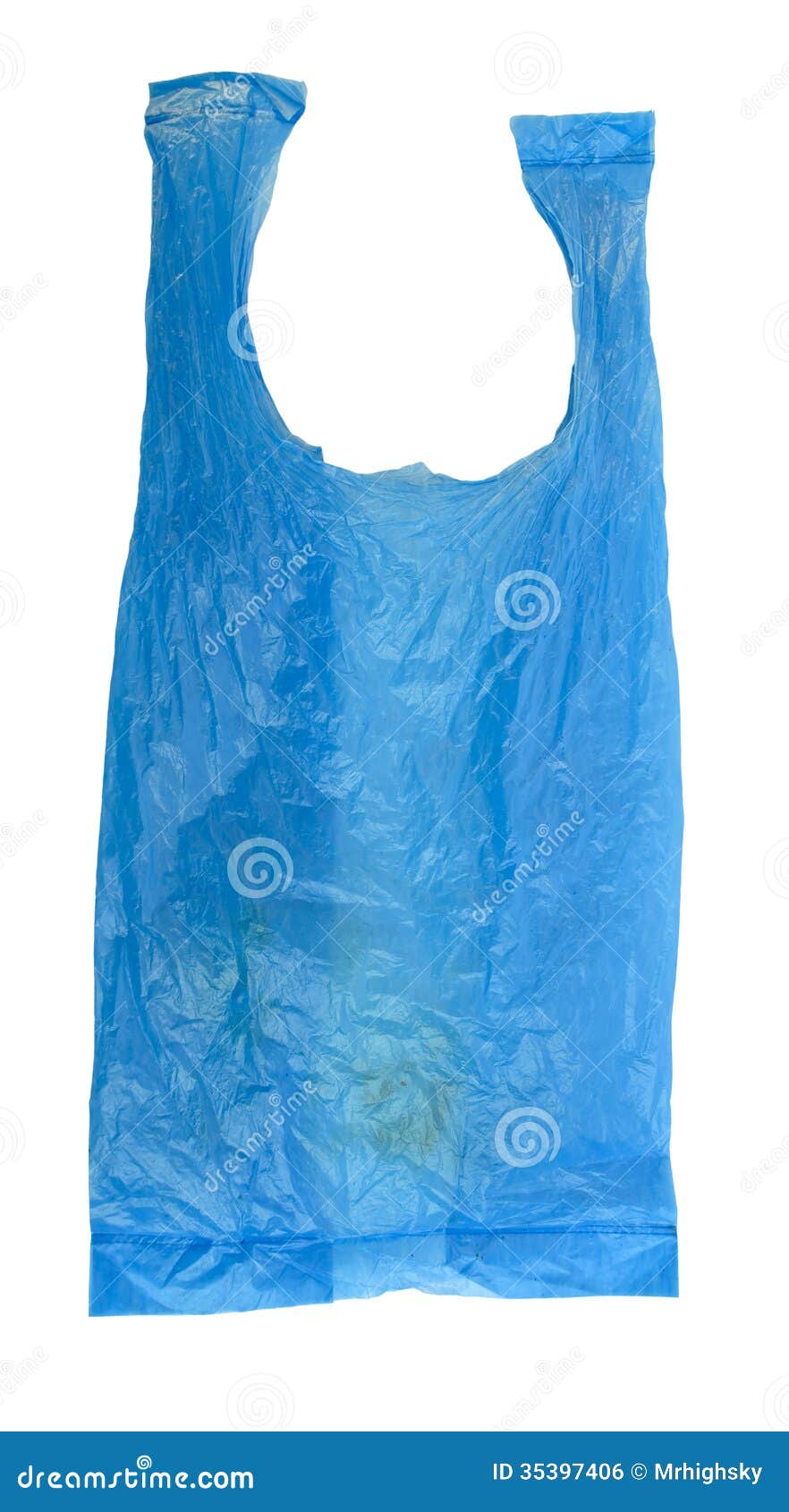 Blue Plastic Bag stock photo. Image of plastic, nonbiodegradable 35397406