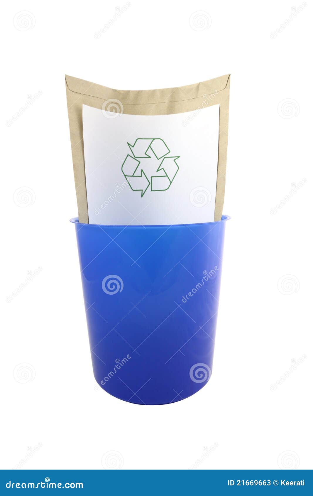 Blue Plastic Bucket Recycle Stock Image Image of industry, circle