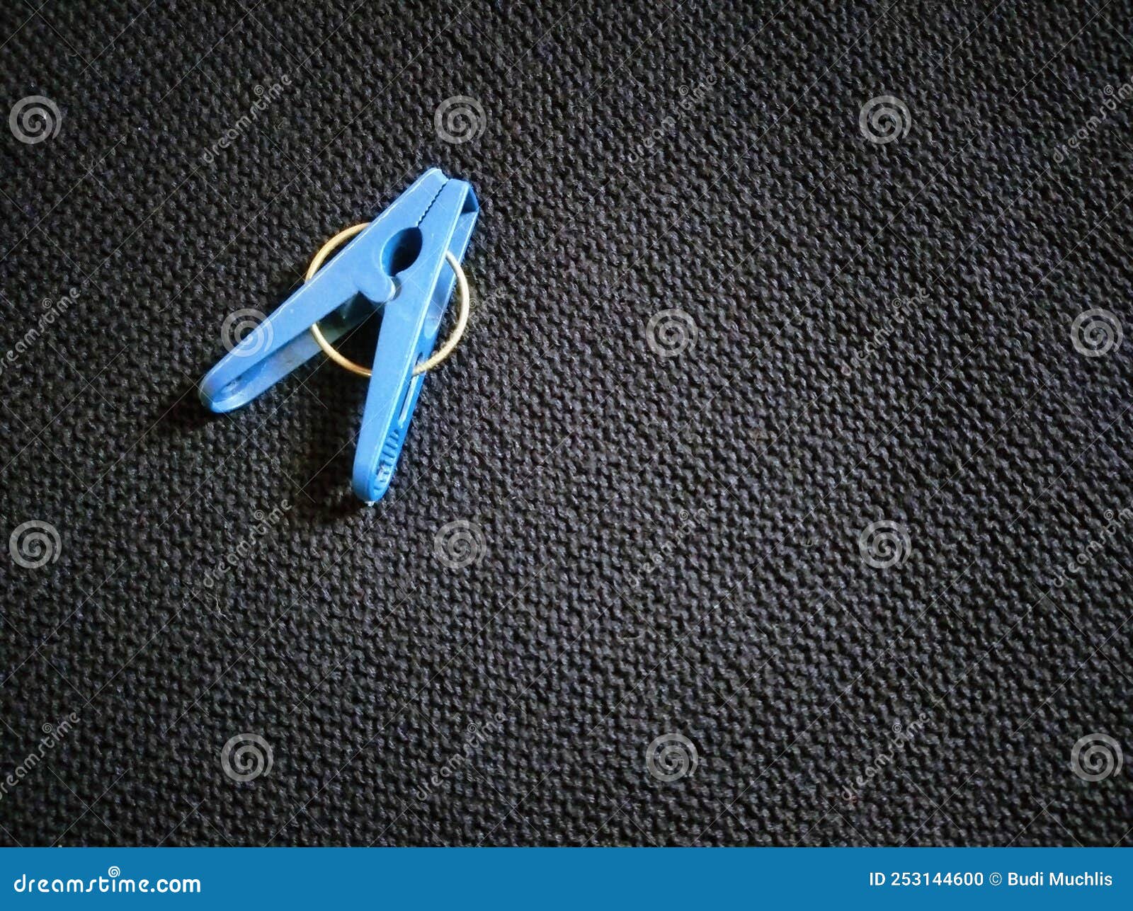 Blue Plastic Clothes Pegs by Black Background Stock Photo Image of colorful, macro 253144600