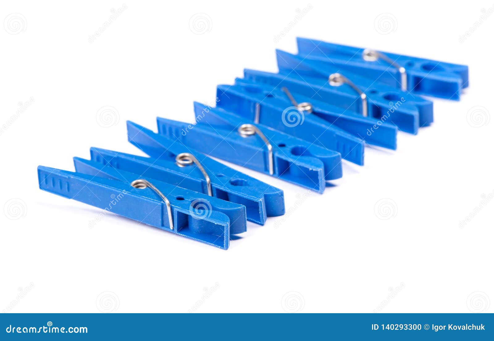 Blue plastic clothespins stock photo. Image of household 140293300