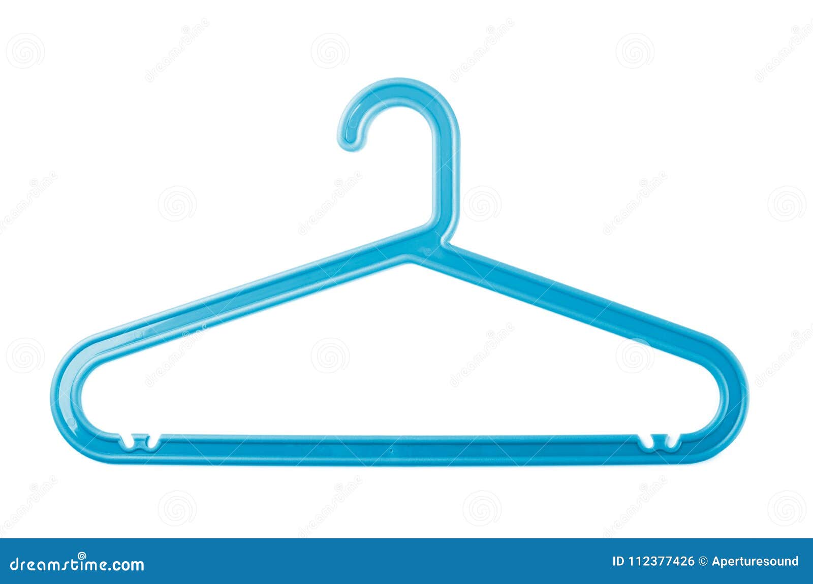 Blue plastic coat hanger stock photo. Image of equipment 112377426