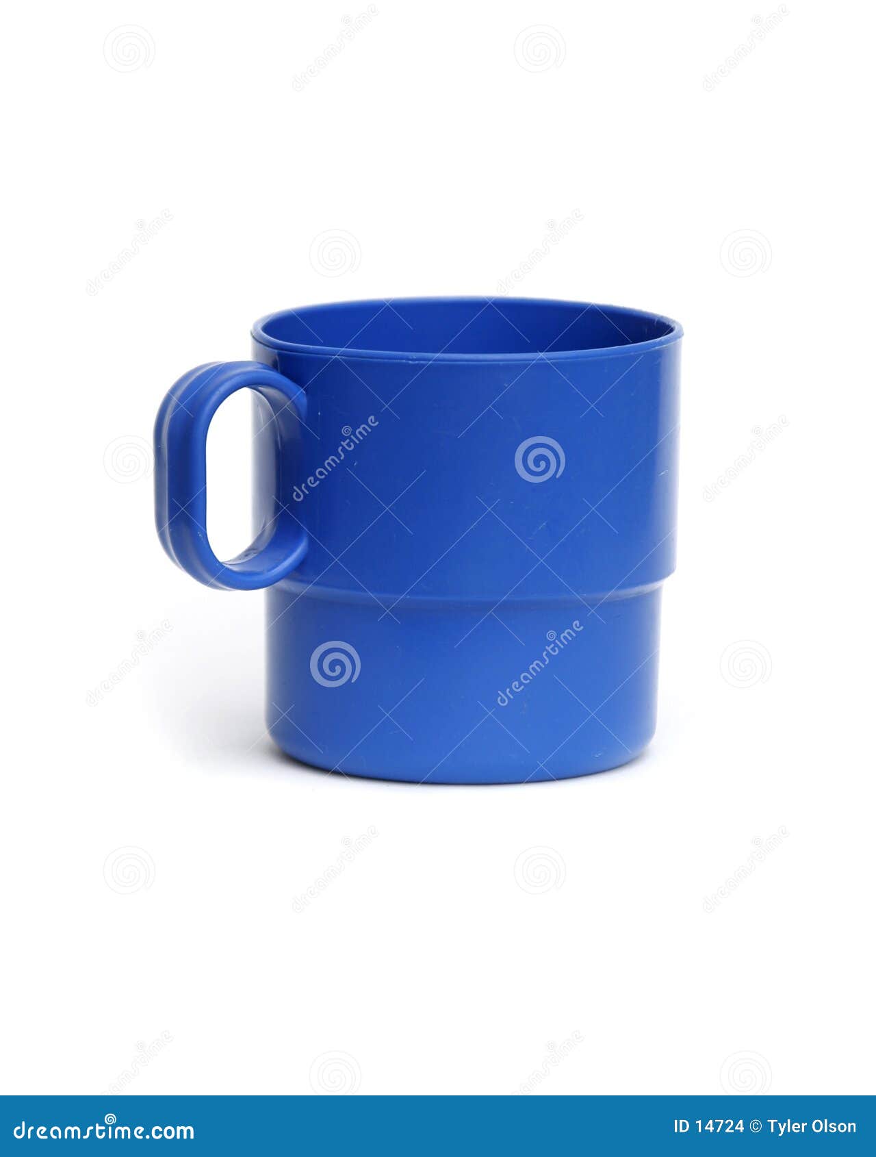 Blue Plastic Water Cups Stock Photo - Download Image Now - Blue