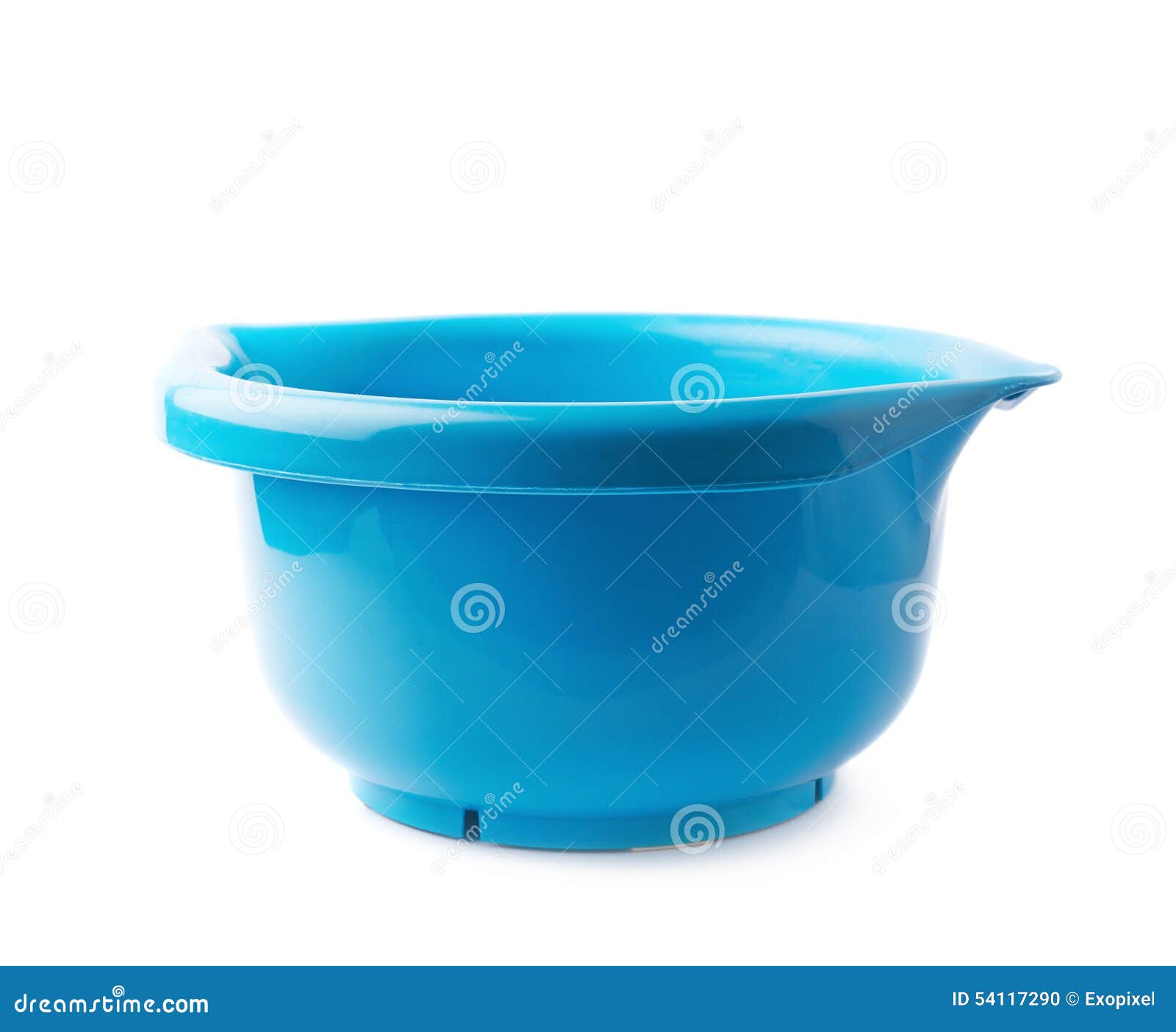Blue Plastic Measuring Bowl Isolated Stock Photo Image of blue