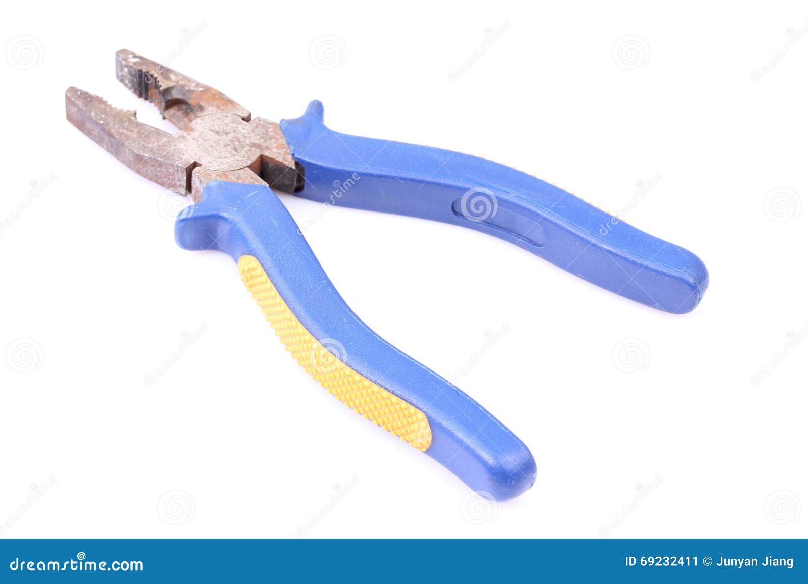 Blue pliers stock image. Image of equipment, work, craft 69232411