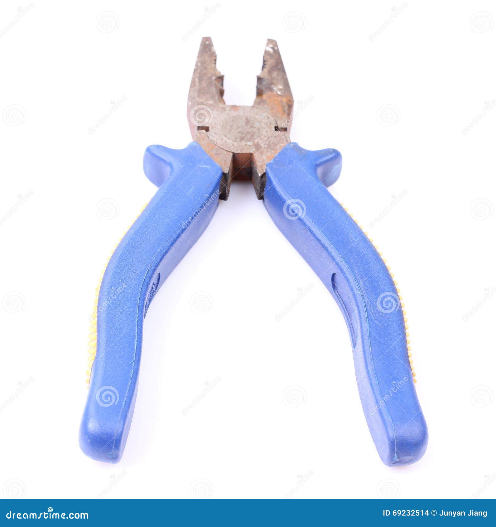 Blue pliers stock photo. Image of craft, handcraft, tool 69232514