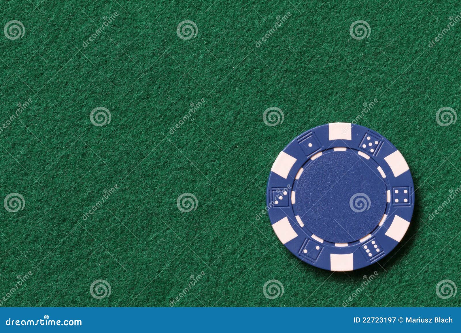 Blue poker chip stock image. Image of copy, plastic, isolated 22723197