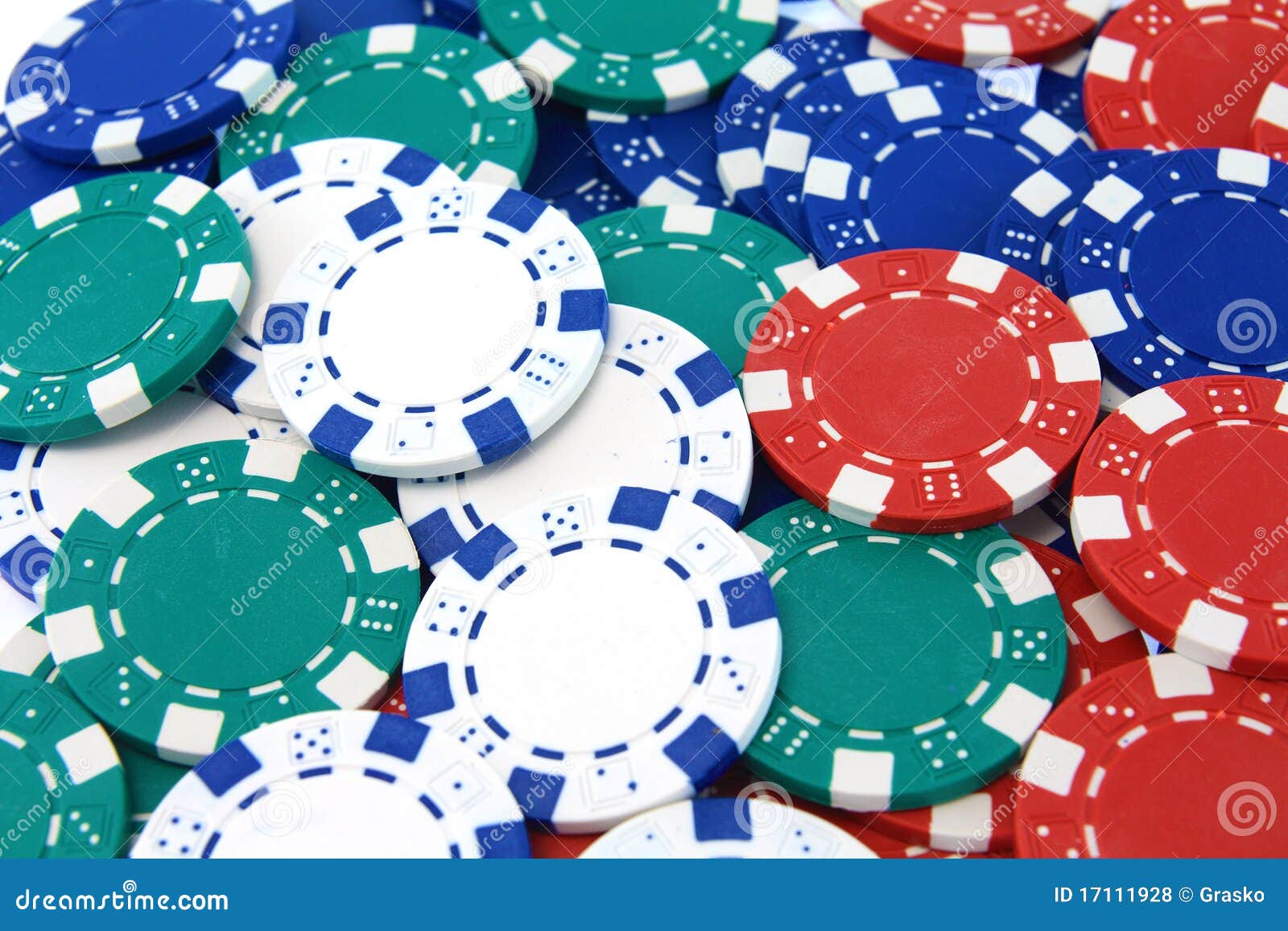 Blue poker chips stock photo. Image of photograph, image 17111928