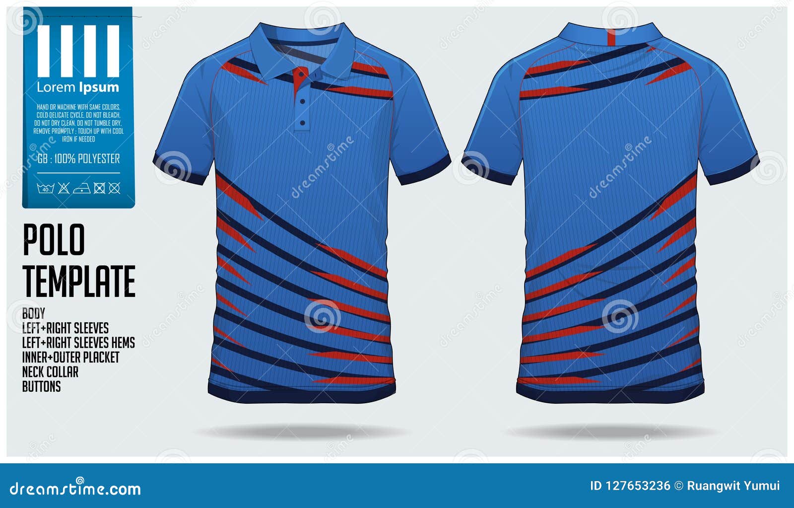 Download Polo T Shirt Sport Design Template For Soccer Jersey, Football Kit Or Sport Club. Sport Uniform ...