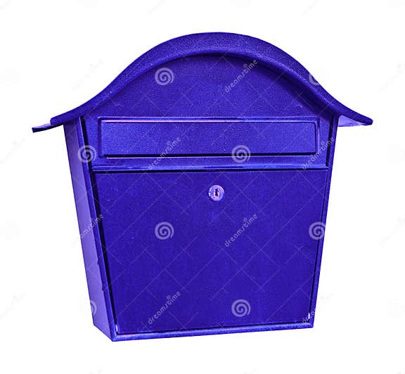 Blue post box stock photo. Image of send, mailbox, colorful 36830888