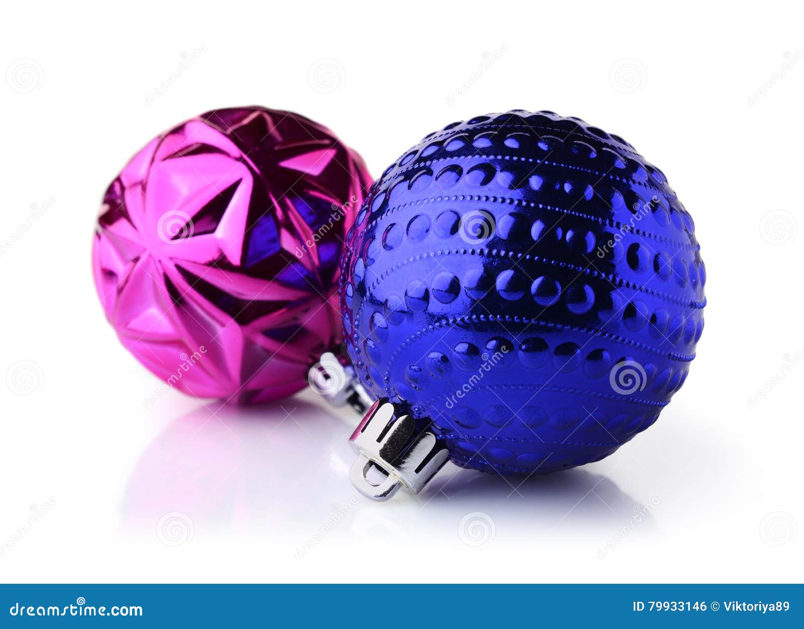 Blue and Purple Christmas Balls Stock Photo - Image of elegance, glass ...