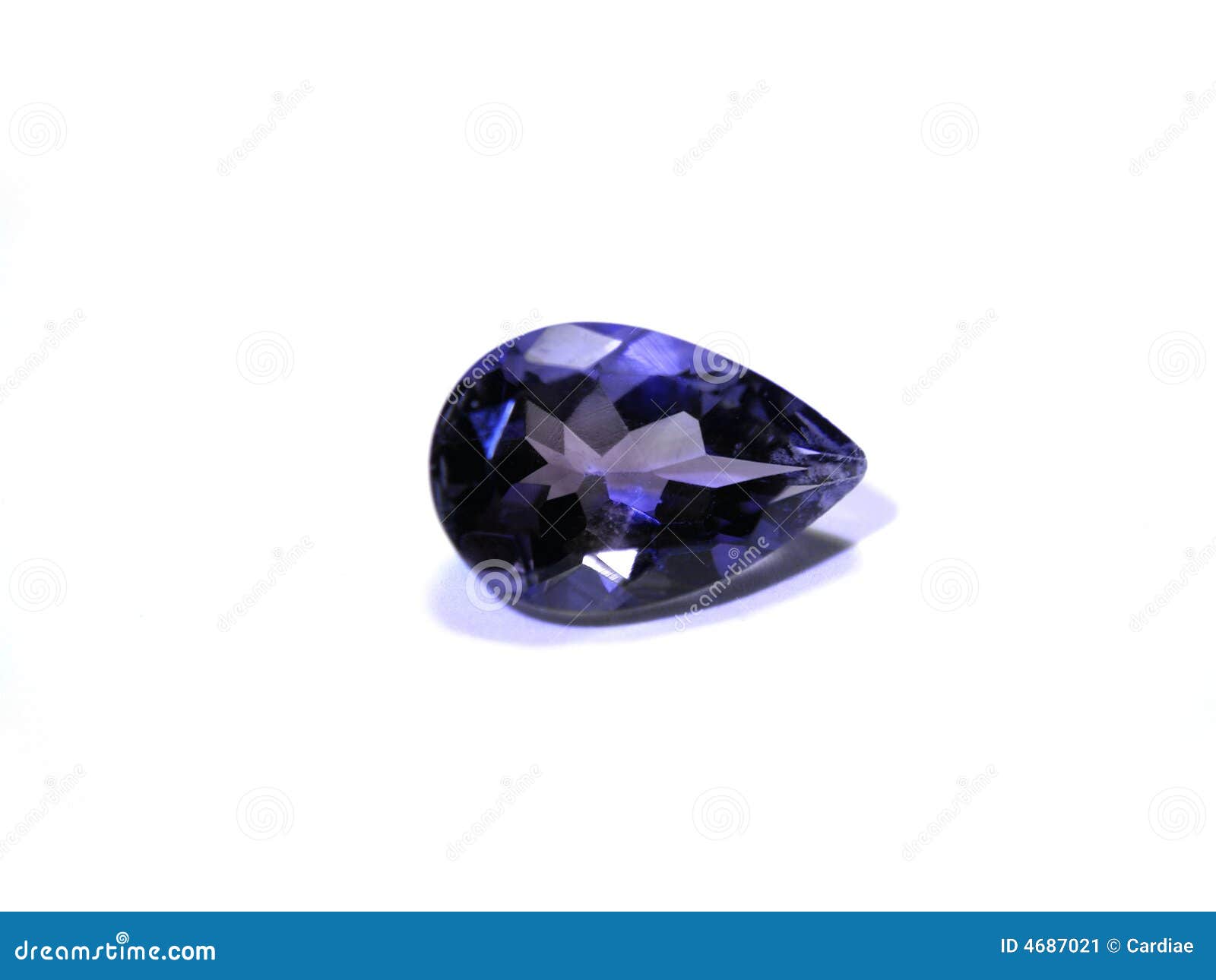 Blue purple gemstone stock image. Image of brilliance 4687021