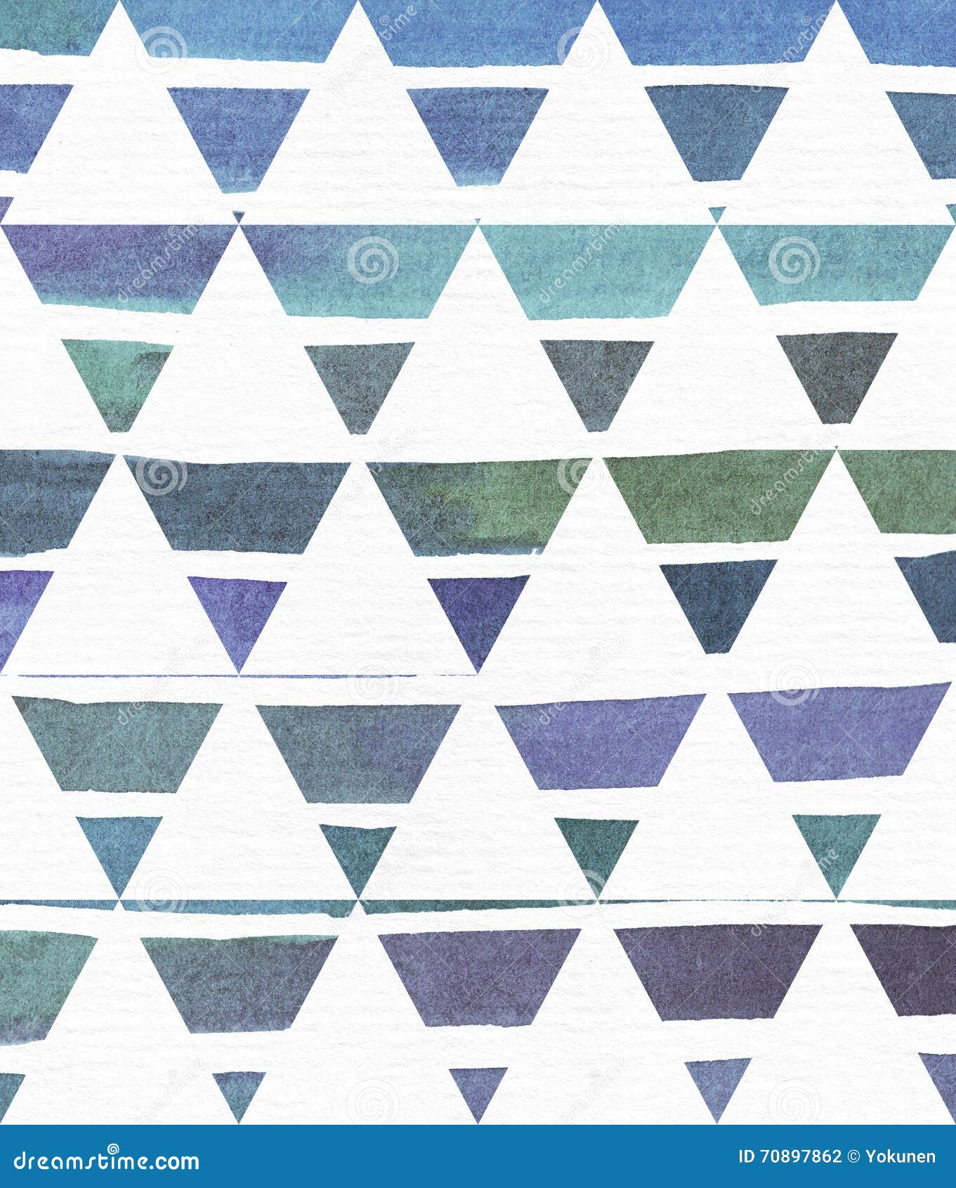 blue and purple , cool and branding freehand texture based on watercolor gradient stripes in classic equilateral