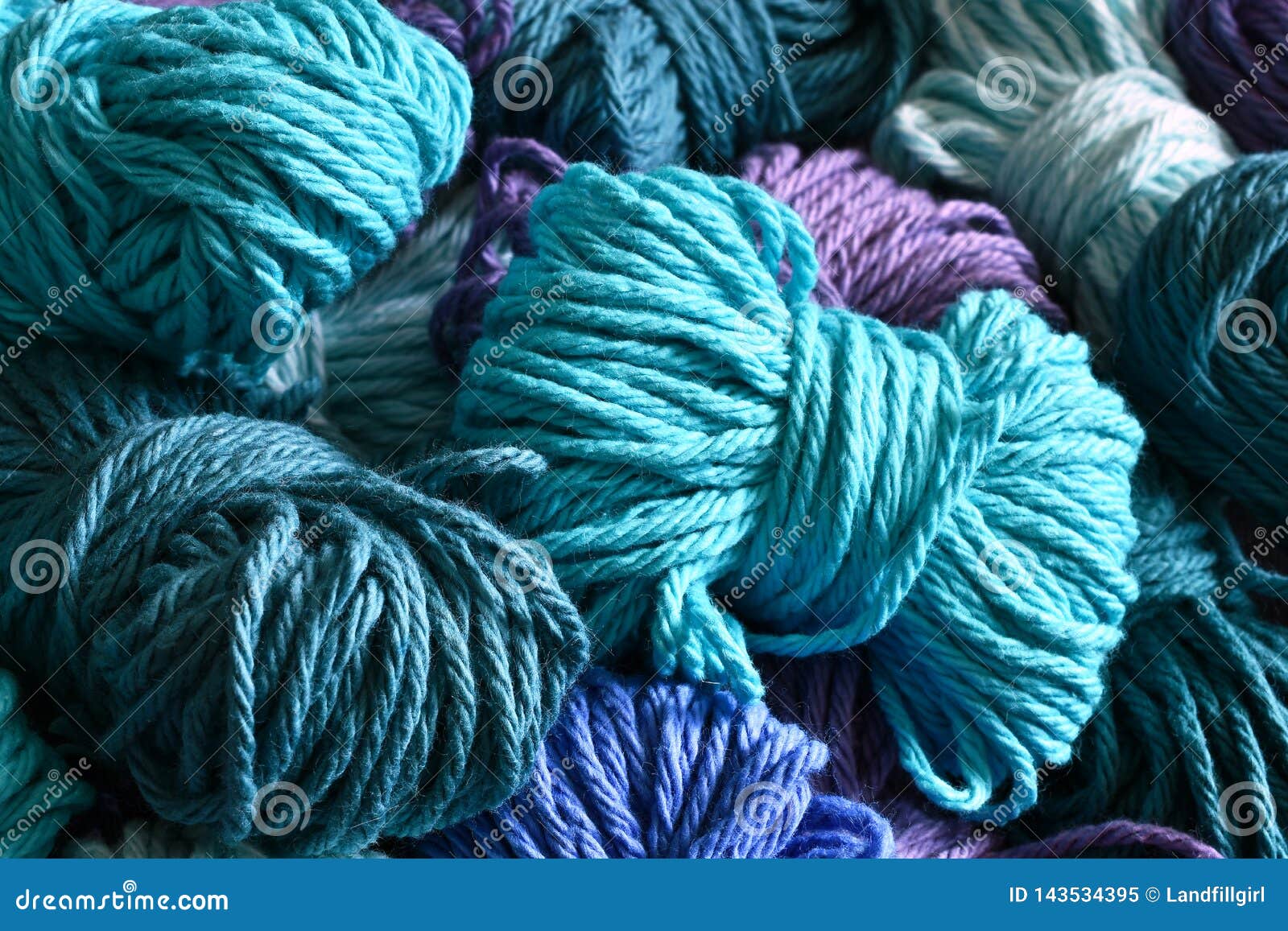 Blue and Purple Yarn Close Up Stock Image - Image of crochet, craft ...