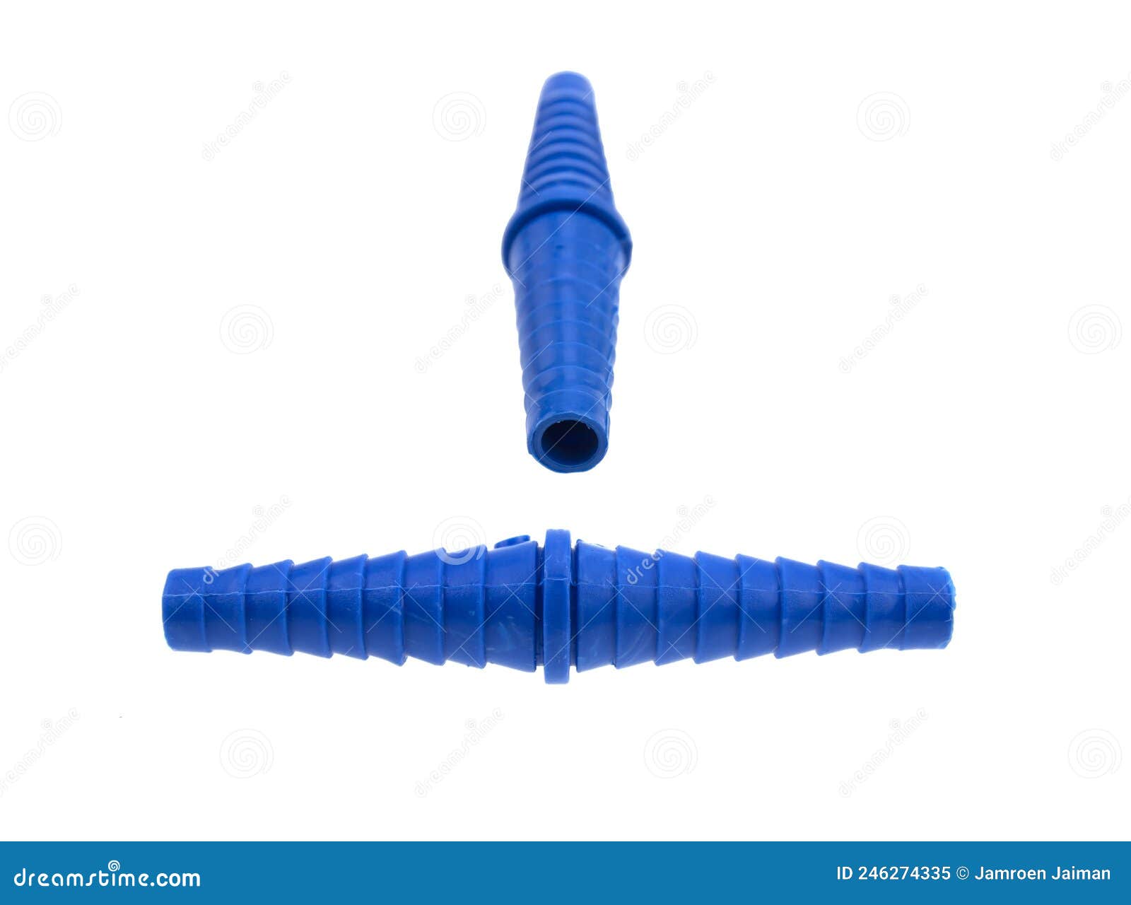 Blue Pvc for Connecting Soft Rubber Hose Stock Image Image of orange, irrigation 246274335