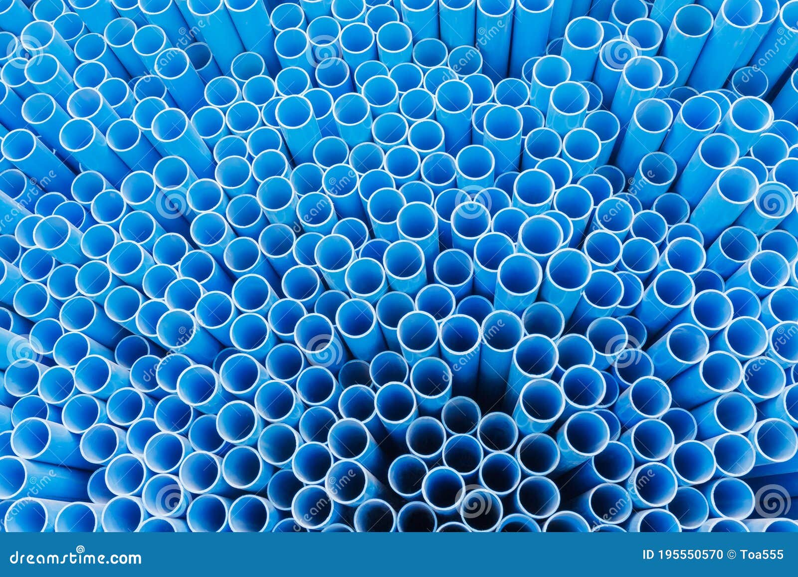 PVC Pipes Stacking on Shelf in Warehouse Stock Photo Image of