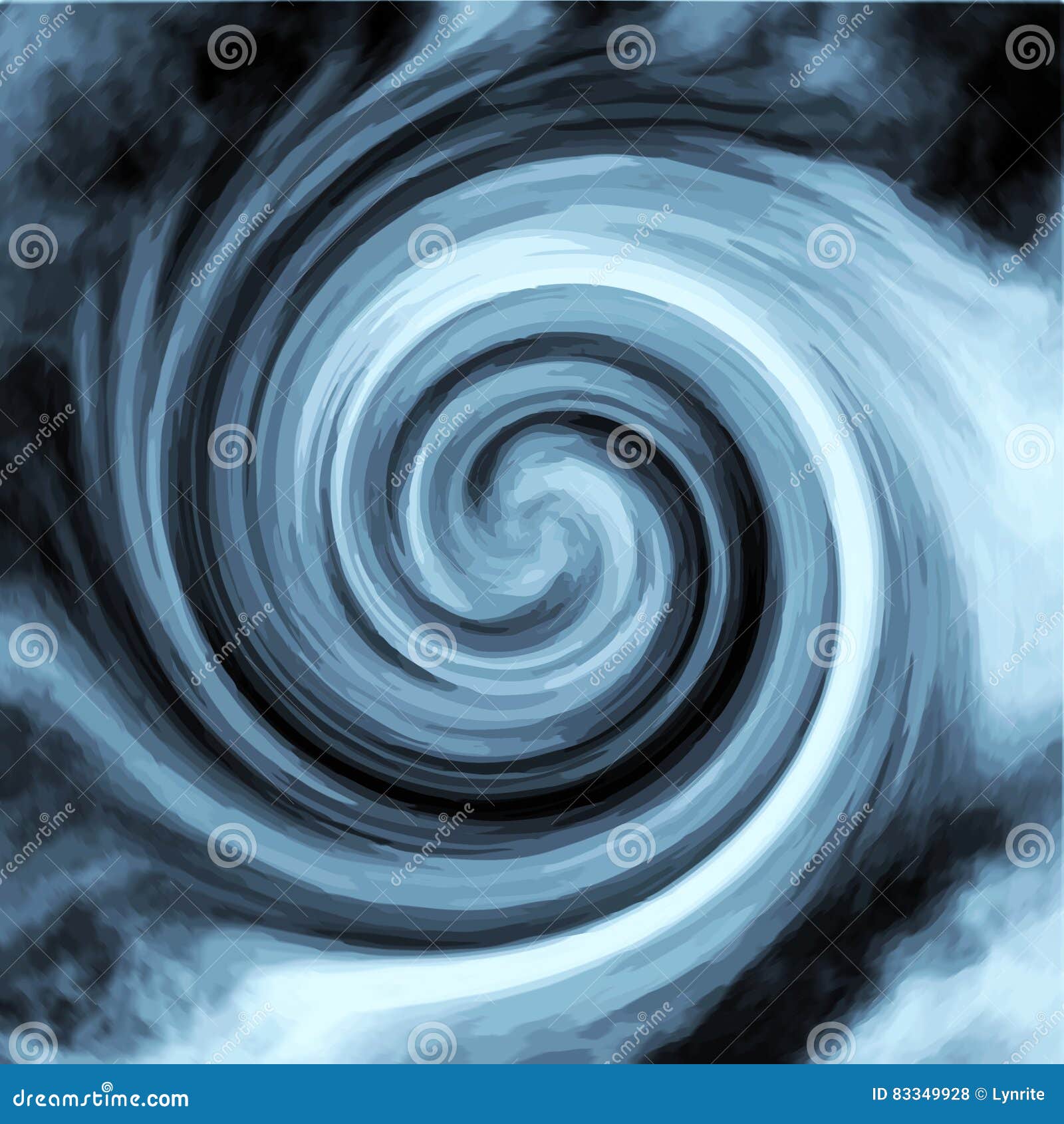 blue radial swirl