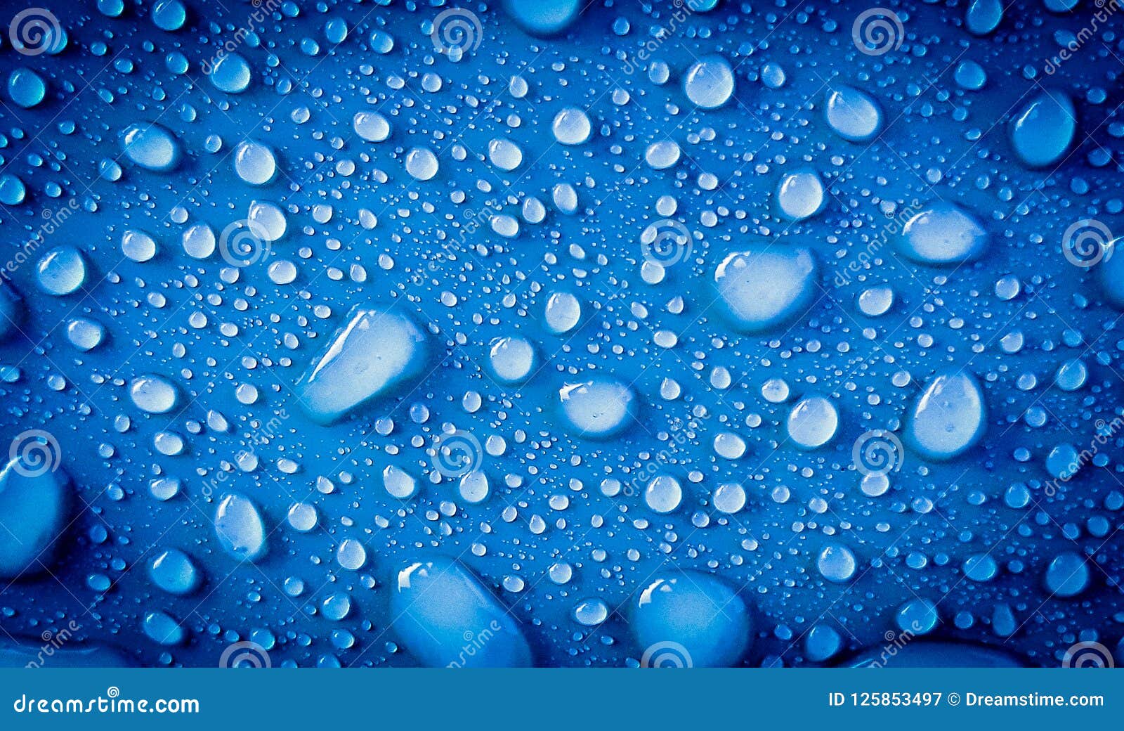 Blue Raindrops, Nice Wallpaper Stock Image - Image of nice, light: 125853497