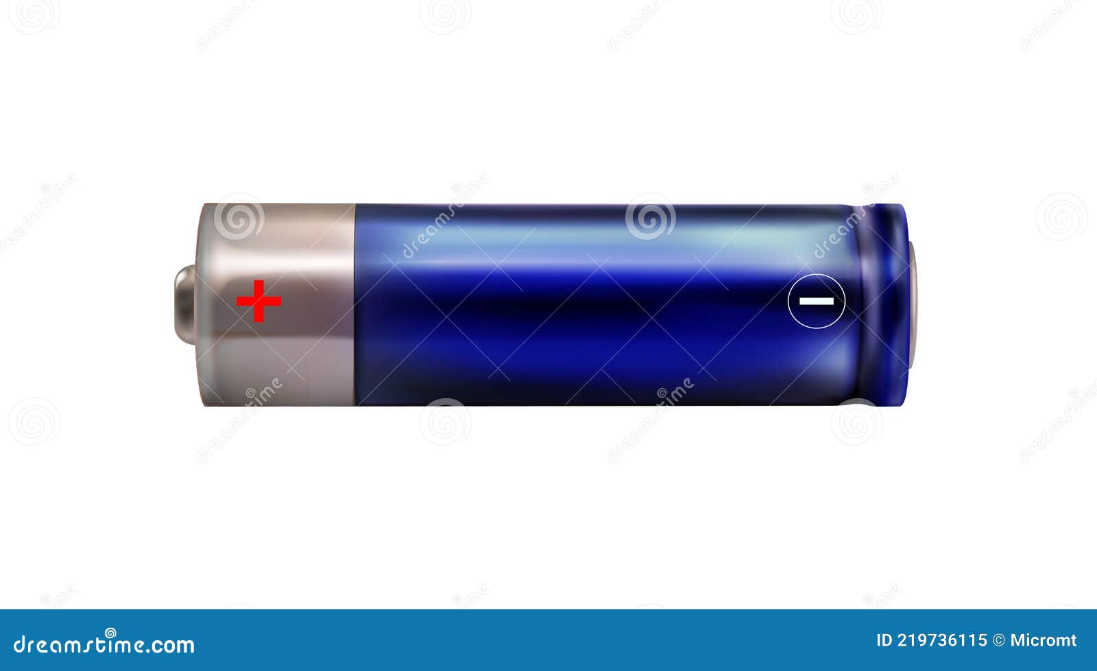 Blue Alkaline Battery Stock Photography 27896558