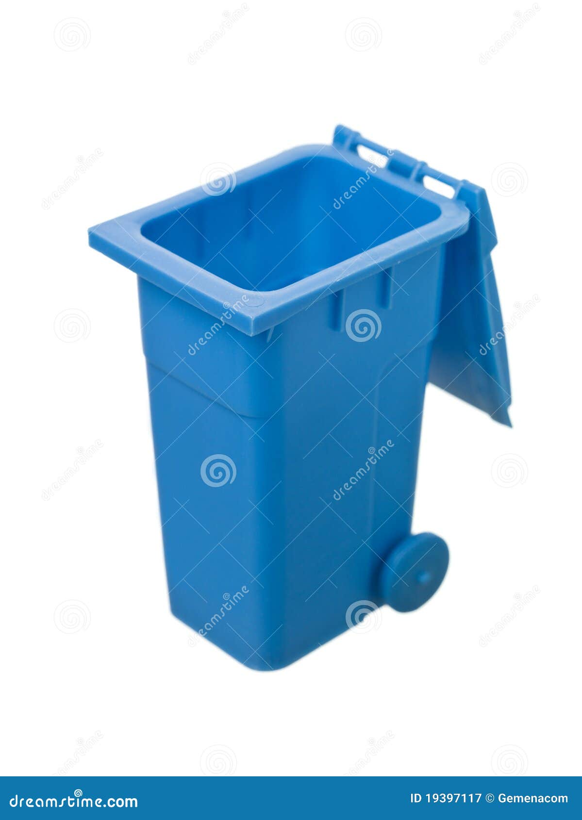 Blue Recycling Bin stock image. Image of blue, wheeled 19397117