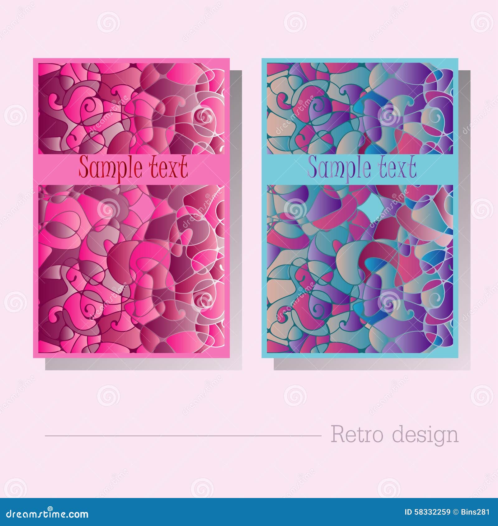 Blue and red card stock vector. Illustration of color 58332259