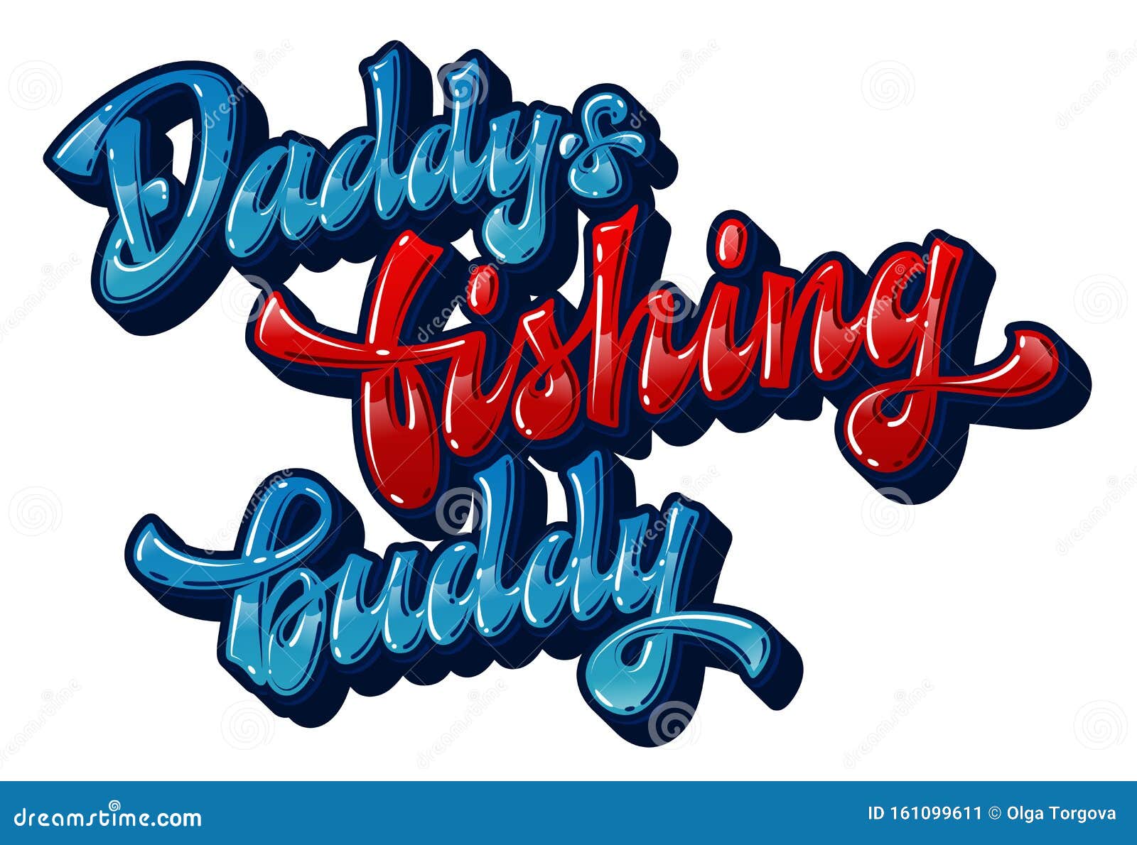 Download Blue And Red Colors Hand Drawn Lettering Text - Daddy`s ...