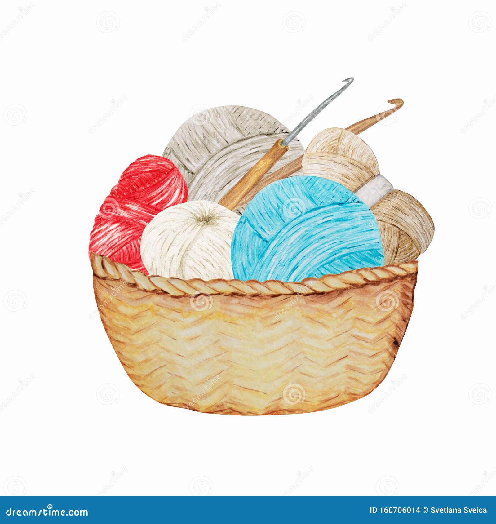 Blue Red Gray Beige Crocheting Knitting Shop Logotype Branding Avatar Composition Of Yarns Balls Crochet Hooks In Stock Illustration Illustration Of Logo Crocheted 160706014