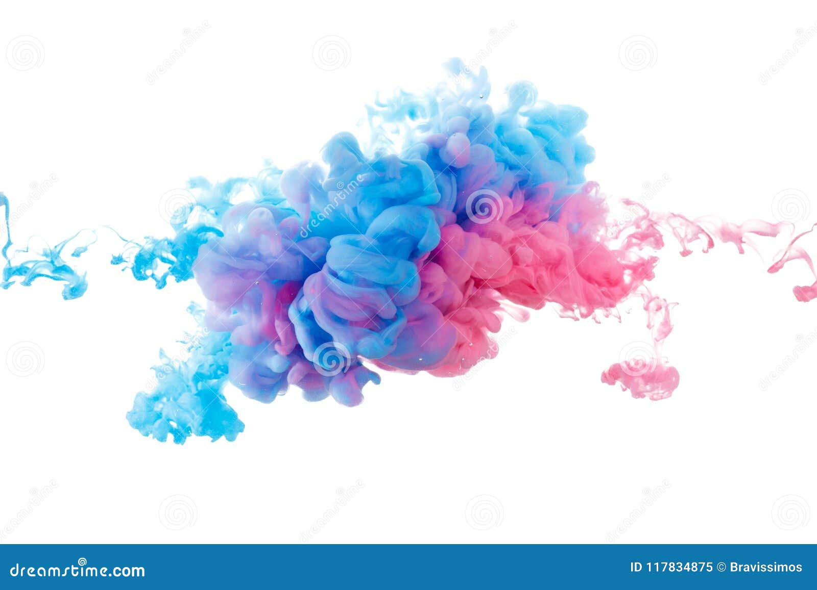 Blue and Red Paint Splash Isolated on White Background Stock Image ...