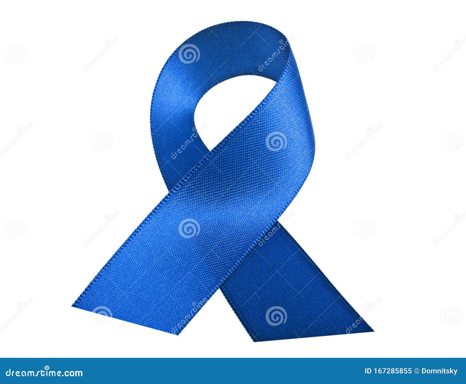 Blue ribbon in April stock image. Image of awareness - 167285855