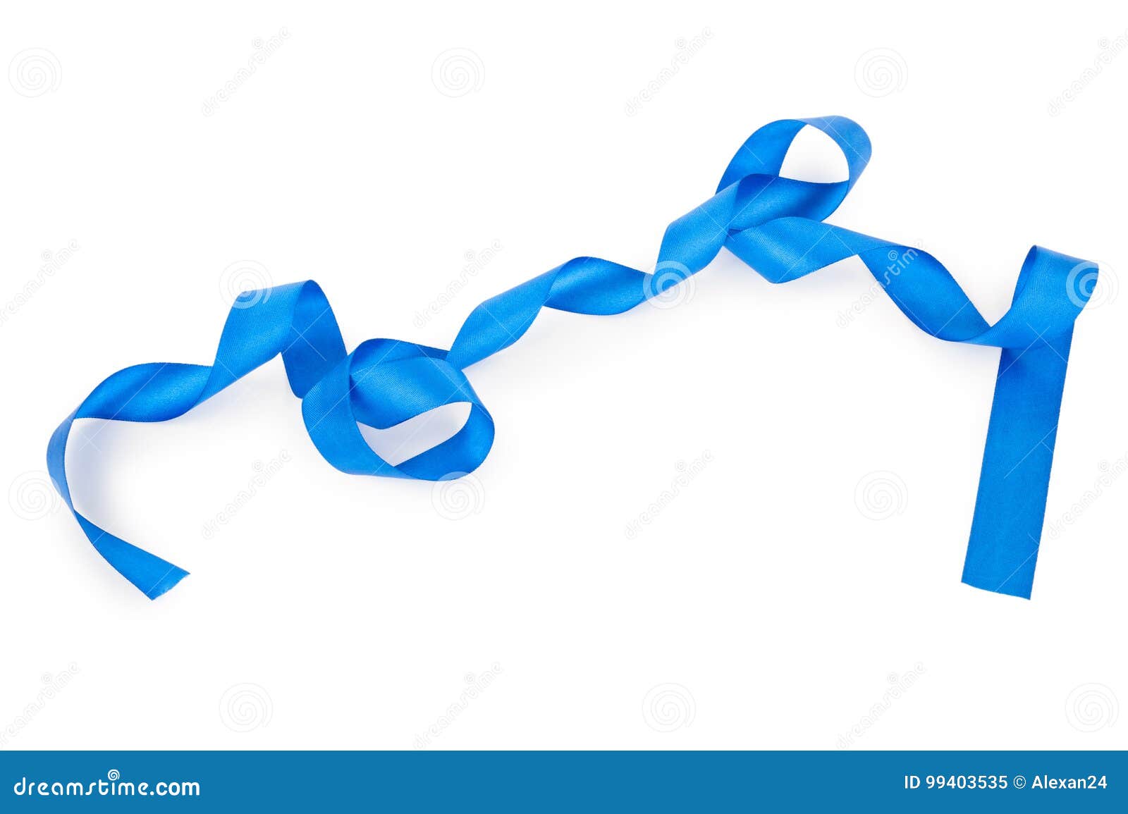 Blue ribbon isolated stock image. Image of christmas - 99403535