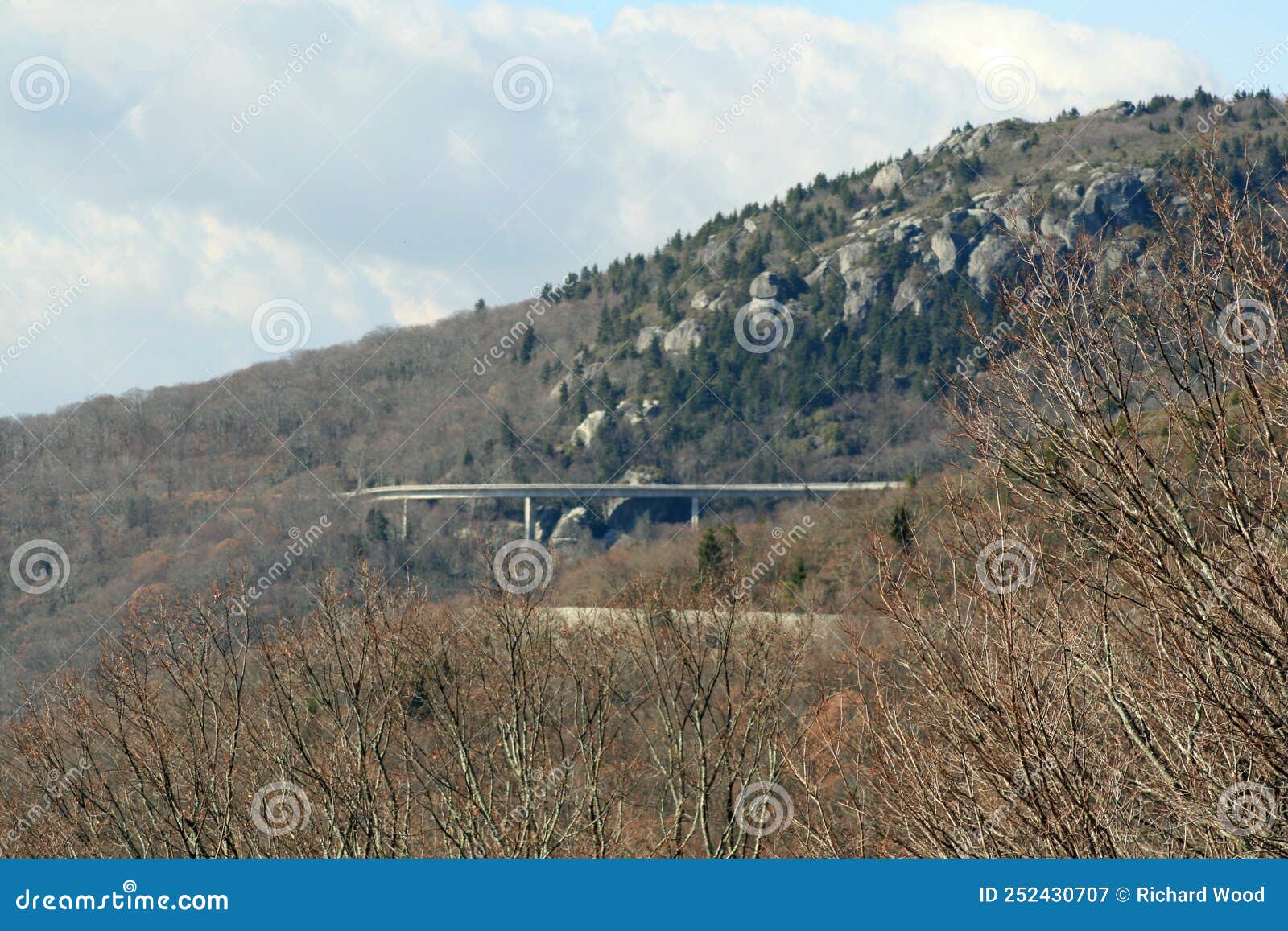 Linville Viaduct, Blue Ridge Mountains, North Carolina Stock Image