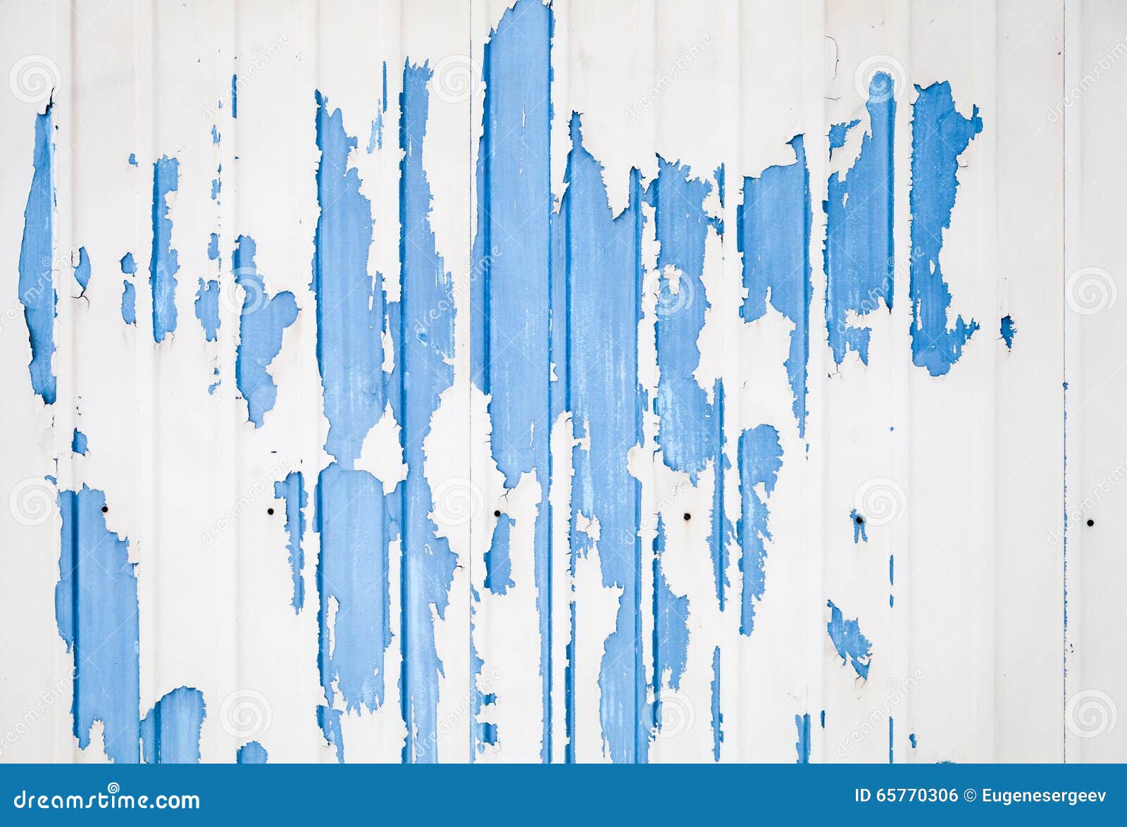 Blue Ridged Metal Wall Texture with White Paint Stock Photo Image of