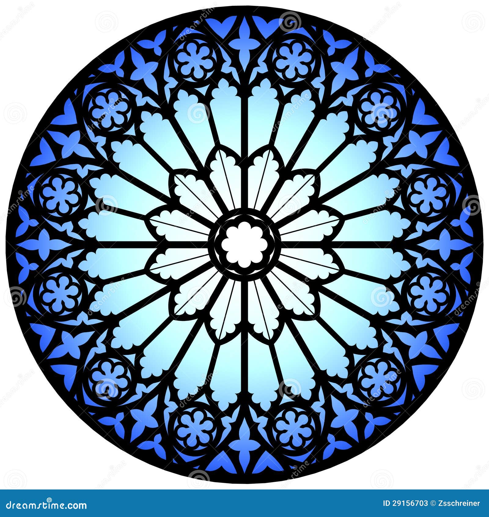 Blue Rose Window Stock Photos  Image: 29156703