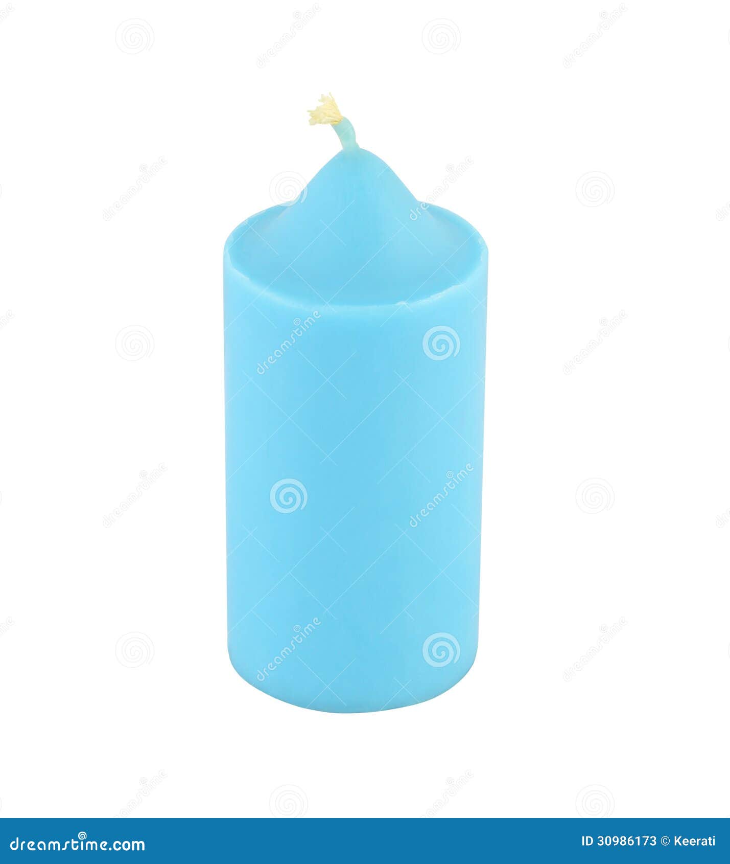 Blue round rest candle stock image. Image of christmas 30986173